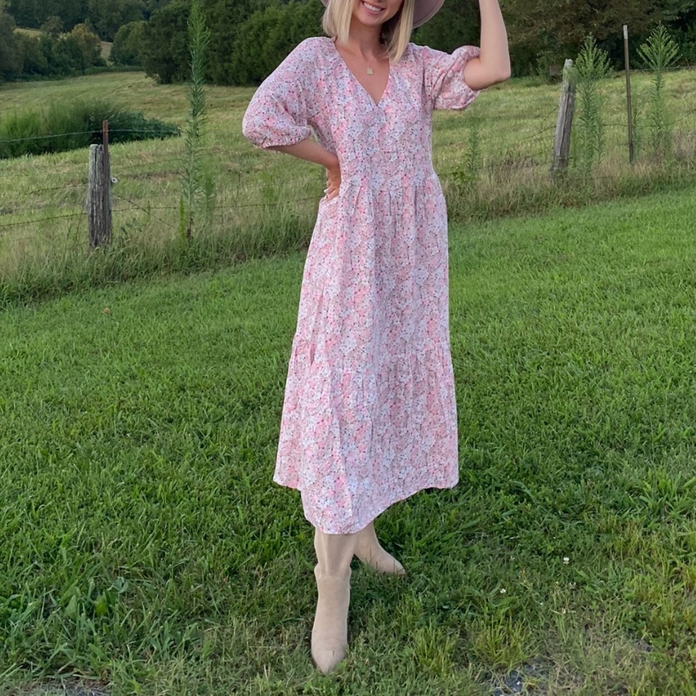 H&M floral midi dress
